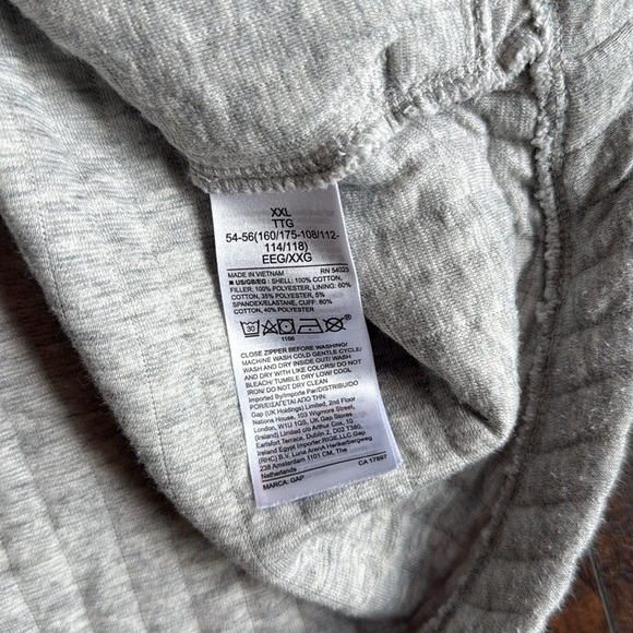 Women's Gap Fit  Athletic Pocket Gray Hoodie Sweatshirt Size XXL (HU) - Picture 7 of 8